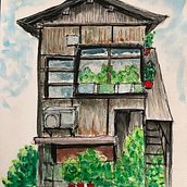 My project for course: Expressive Architectural Sketching with Colored Markers. Sketching, Drawing, Architectural Illustration, Sketchbook & Ink Illustration project by Bogdan Sântămărian - 08.04.2022