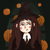 Hermione Granger. Traditional illustration project by azhaivoronka - 08.07.2022