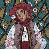 Ukrainian women. Traditional illustration project by azhaivoronka - 08.07.2022