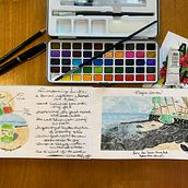 My project for course: Watercolor Travel Journal . % Dawn Cecil tarafından hazırlanan Geleneksel illüstras, on, Sulubo, a Resim, Ve Eskiz defteri projesi - 08.07.2022