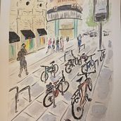 Mi proyecto del curso: Sketching urbano: dibuja tu ciudad en movimiento. Traditional illustration, Sketching, Drawing, Watercolor Painting, Architectural Illustration, and Sketchbook project by juan_escribano_1 - 08.07.2022