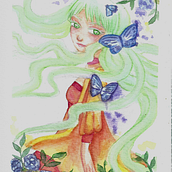 Mi proyecto del curso: Ilustración manga en acuarela. Traditional illustration, Drawing, Watercolor Painting, and Manga project by Wendy Rodriguez - 02.28.2022