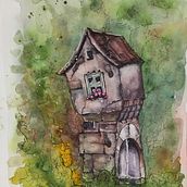 Woontoren. Traditional illustration project by annemiekzwegers - 08.08.2022