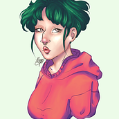 Aplicação de aprendizados: Retrato de personagens femininas. Traditional illustration, Digital Illustration, and Digital Drawing project by Eloy Garcia - 08.01.2022