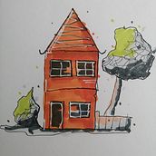 1e schets. Un progetto di Disegno artistico, Disegno, Disegno a matita e Disegno con matite colorate di Ronny Versteeg - 08.08.2022