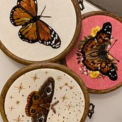 Meu projeto do curso: Técnicas de bordado realista. Traditional illustration, Embroider, and Textile Design project by Janine Bosco - 08.08.2022