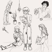 Mein Kursprojekt: Manga-inspirierte Illustration mit Procreate. Traditional illustration, Character Design, Comic, Digital Illustration, Digital Drawing, and Manga project by gosia_47 - 08.08.2022