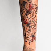 1ª Tattoo Black Work. Een project van  Tatoeageontwerp y Traditionele illustratie van Dany ELen Souza Lima - 07.08.2022
