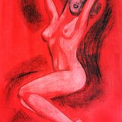 Mi proyecto del curso: Dibujo contemporáneo de la figura humana: expresión y movimiento. Traditional illustration, Fine Arts, Drawing, Artistic Drawing, Acr, lic Painting, and Figure Drawing project by Angeles Marti - 08.08.2022