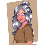 My project for course: Female Character Portraits in Procreate. Traditional illustration, Digital Illustration, and Digital Drawing project by Claudia Freddi - 08.07.2022