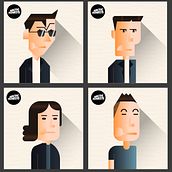  Retrato geométrico minimalista ARCTIC MONKEYS. Ilustração tradicional, Design de personagens e Ilustração vetorial projeto de Esteban Andres Rojas Hevia - 09.08.2022