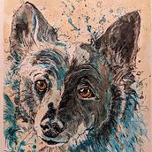 My project for course: Experimental Portraiture with Ink, Tea and Alcohol. Fine Arts, Painting, Drawing & Ink Illustration project by Elizabeth Miner - 08.07.2022