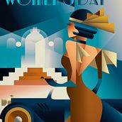 My project for course: Art Deco Style for Digital Illustration. Un proyecto de Ilustración tradicional, Bellas Artes, Diseño de carteles e Ilustración digital de Huynh Minh Toan - 05.03.2022