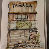 My project for course: Expressive Architectural Sketching with Colored Markers. Sketching, Drawing, Architectural Illustration, Sketchbook & Ink Illustration project by David Coe - 08.07.2022