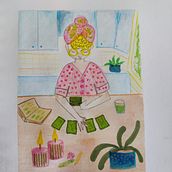 My project for course: Exploratory Sketchbook: Find Your Drawing Style. Un progetto di Illustrazione tradizionale, Bozzetti, Creatività, Disegno, Pittura ad acquerello e Sketchbook di Sallamari - 08.08.2022