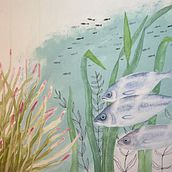 Mein Kursprojekt: Aquarellillustration von Meereswelten . Traditional illustration, Painting, Watercolor Painting, and Naturalistic Illustration project by sabine.hobbie - 08.09.2022