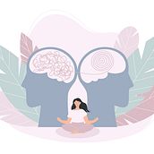 Mental health care. Traditional illustration, and Digital Drawing project by Darya Yahmina - 08.09.2022