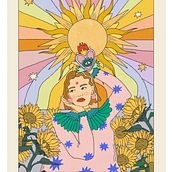 EL SOL. Traditional illustration project by Agustina Minuto - 08.09.2022