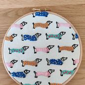 Dachshund Embroidery . % Annie tarafından hazırlanan Sanat ve El Sanatları, Ve Nakış projesi - 08.01.2022