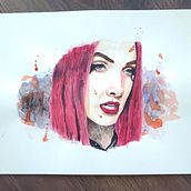 Study - Watercolor. Watercolor Painting, and Portrait Drawing project by Richard McDonald - 08.09.2022