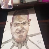 Meu projeto do curso: Caricatura em aquarela. Un progetto di Illustrazione tradizionale, Pittura ad acquerello e Disegno di ritratti di Thays Fernandes - 10.08.2022