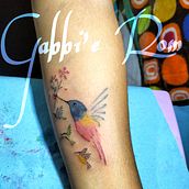 Mi proyecto del curso: Técnicas de color para tatuajes Ein Projekt aus dem Bereich Traditionelle Illustration, Zeichnung, Digitale Illustration, Tattoodesign und Digitale Zeichnung von Gaby Romero - 10.08.2022