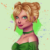 My project for course: Female Character Portraits in Procreate. Un proyecto de Ilustración tradicional, Ilustración digital y Dibujo digital de Silerna’s Art - 10.08.2022