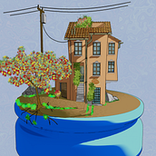 My house. Un progetto di Bozzetti, Disegno, Illustrazione architettonica, Sketchbook e Illustrazione con inchiostro di pasticciamusica - 10.08.2022