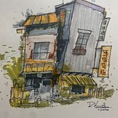 My project for course: Expressive Architectural Sketching with Colored Markers. Sketching, Drawing, Architectural Illustration, Sketchbook & Ink Illustration project by KrishnaChandar Ramalingam - 08.07.2022