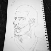 My project for course: Portrait Sketchbooking: Explore the Human Face. Un projet de Esquisse , Dessin, Dessin de portrait, Dessin artistique , et Carnet de croquis de chloemcmenaminnz - 11.08.2022