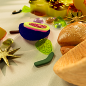 Playful 3D Design and Animation of Fun Objects: Kombucha Ingredient Theme. 3D, 3D Animation, 3D Modeling, and 3D Design project by Sadie Madriaga - 08.11.2022