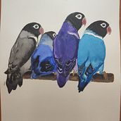 My project for course: Artistic Watercolor Techniques for Illustrating Birds. Un proyecto de Ilustración tradicional, Pintura a la acuarela, Dibujo realista e Ilustración naturalista				 de Dzvinka Plaksii - 11.08.2022