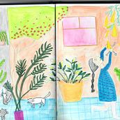 Mi proyecto del curso: Sketchbook para explorar tu estilo de dibujo. Traditional illustration, Sketching, Creativit, Drawing, Watercolor Painting, Sketchbook, and Gouache Painting project by teresamedrano - 08.10.2022