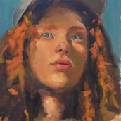 Mi proyecto del curso: Retratos contemporáneos al óleo. Traditional illustration, Fine Arts, Painting, and Oil Painting project by Diego Cuellar - 08.11.2022