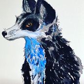 Black Fox . Een project van Aquarelschilderen van Joy Leaphart - 11.08.2022