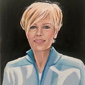 My project for course:  Realistic Oil Portraiture: Conveying Detail and Expression. My first self portrait . Fine Arts, Painting, and Oil Painting project by Deborah Quin - 08.08.2022
