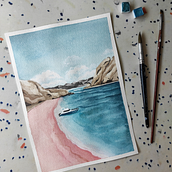 My project for course: Modern Watercolor Techniques. Traditional illustration, Fine Arts, Painting, and Watercolor Painting project by alvportfolio - 08.08.2022