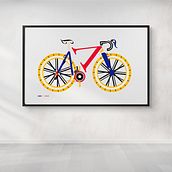 Alphabike/betabike typographic posters. Design, Traditional illustration, and Graphic Design project by Craig Griffin - 08.12.2022