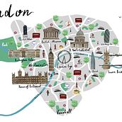 My project for course: Illustrated Map Creation: Reflecting a City's Essence. Un projet de Illustration traditionnelle, Infographie, Dessin, Illustration numérique , et Peinture numérique de aysunaktuna - 12.08.2022