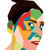Il mio progetto del corso: Creazione di ritratti geometrici con Procreate. Ilustração tradicional e Ilustração digital projeto de Tiziano Hofer - 11.08.2022