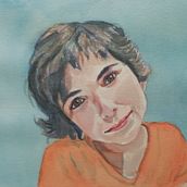 Retrato de Candela. Un progetto di Pittura ad acquerello di Ana Rodríguez Sío - 12.08.2022