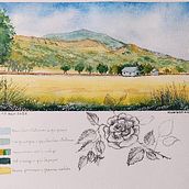 Mon projet du cours : Carnet de voyage à l’aquarelle. Watercolor Painting, Architectural Illustration, Sketchbook, and Traditional illustration project by Robert Lestrade - 08.12.2022
