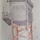 Mi proyecto del curso: Dibujo arquitectónico expresivo con marcadores de colores. Sketching, Drawing, Architectural Illustration, Sketchbook & Ink Illustration project by silviatorres40 - 08.12.2022