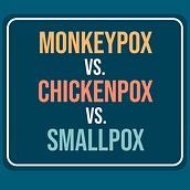 Infographic: Monkeypox vs. Chickenpox vs. Smallpox. Un projet de Infographie, Créativité , et Design  de Arnau Capelleras Poveda - 12.08.2022