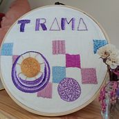 Meu projeto do curso: Técnicas avançadas para bordado de letras com tecidos coloridos. Projekt z dziedziny  Haft użytkownika maryserbcamacho - 12.08.2022