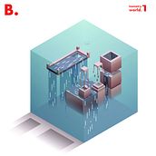 Isometry World. Un progetto di Illustrazione tradizionale, Design, Graphic design, Illustrazione vettoriale, Illustrazione digitale, Arte concettuale e Disegno digitale di Benhur Ravelo - 28.01.2022