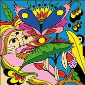 Mi proyecto del curso: Introducción a la pintura acrílica: crea un lienzo tropical. Un proyecto de Pintura, Pattern Design y Pintura acrílica de Maria Fernanda Stefanoni - 13.08.2022