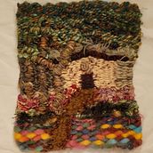 Cottage in the Woods Tapestry. Design project by Leslie Cohen - 08.05.2022