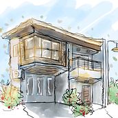 My project for course: Expressive Architectural Sketching with Colored Markers. Sketching, Drawing, Architectural Illustration, Sketchbook & Ink Illustration project by Alvin - 08.10.2022