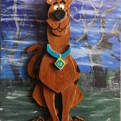 "Scooby Doo" 3D Wooden Art. 3D, Arts, Crafts, Acr, and lic Painting project by Ivan Piggin - 08.13.2022